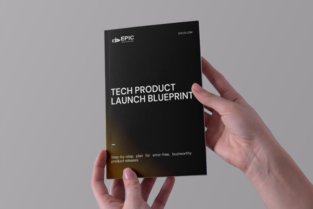 Tech Product Launch Blueprint Mockup